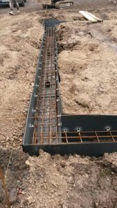 piling foundations for a garage