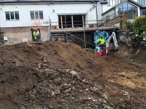 basement construction in Bolton