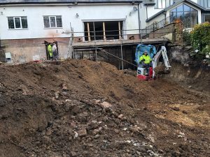 basement construction in Bolton