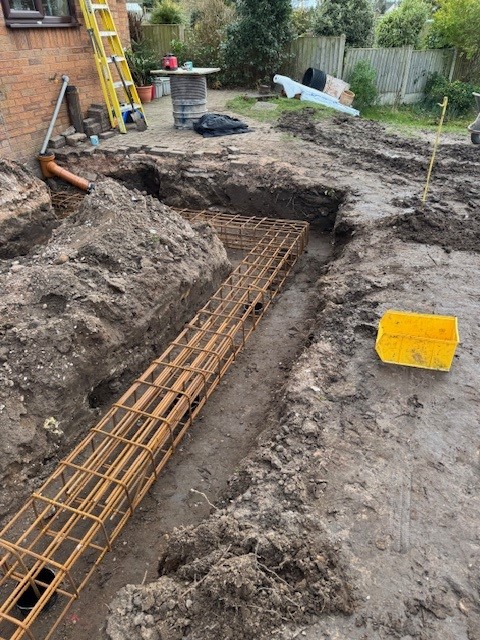 Piling in Millbeck Close, Crewe