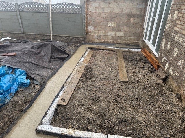 concrete piling Hapton Way, Rossendale